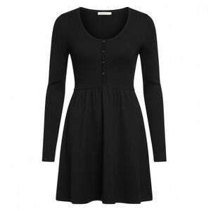 Twiggy Wool Blend Long Sleeve Mini Dress
